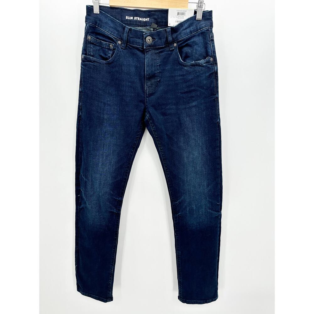 INC International Concepts Slim Straight Dark Wash Blue Jeans Men's Size 30 NWT - Picture 8 of 8